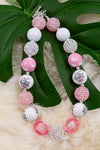 pink & white Easter necklaces. 3pcs/$12.00 ACG20134002 M
