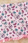 B-1 35 X 35 Character printed baby blanket w/ruffle trim. Choose your favorite!!