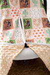 Little cowboy multi-printed patch Carseat cover. ZYTB50001 S