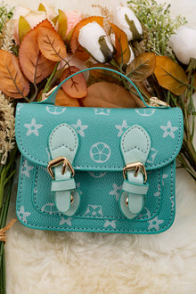  Mint star printed mini crossbody purse. BBG65203010 M