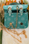 Mint star printed mini crossbody purse. BBG65203010 M