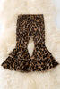 Leopard double layer denim pants w/adjustable waistband. PNG65153029 SOL