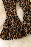 Leopard double layer denim pants w/adjustable waistband. PNG65153029 SOL