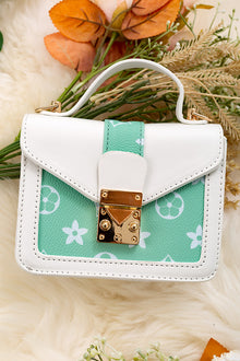  Mint & White mini inspired purse. BBG65203012 M