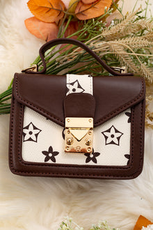  Coffee brown inspired mini purse. BBG65203018 M