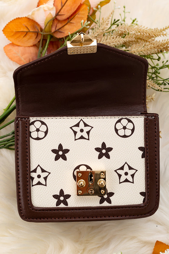Coffee brown inspired mini purse. BBG65203018 M