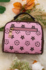 Pink with brown trim crossbody satchel. BBG65203029 M