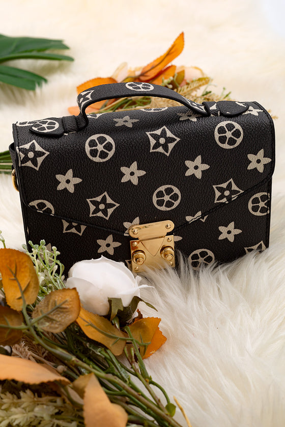 Star printed on black crossbody purse. BBG65153017 M