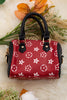 Red star printed inspired cylinder crossbody purse. BBG65203023 M