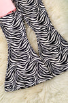 Easter bunny zebra printed top & bottoms. OFG60118 AMY