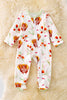 RPG40529 JEANN: Thanksgiving printed girls baby onesie.