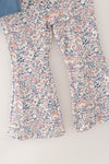 Cutest pumpkin in the patch. Blue top and floral bottoms. OFG62304 AMY