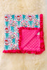 BB-2024A: Multi-printed character baby blanket.