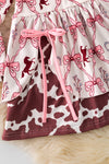 Coquette & Cow printed girls dress. DRG52449 AMY