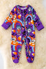 Purple character printed onesie w/footie. RPB40215 SOL