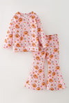 Pumpkin & ghost printed girls 2 piece set. OFG63144 AMY