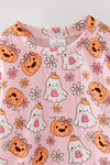Pumpkin & ghost printed girls 2 piece set. OFG63144 AMY