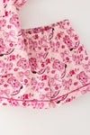 Boot printed button up pajamas set. PJG60364 SOL