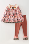 Thanksgiving, turkey printed tunic and pants. OFG61879 JEAN