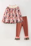 Thanksgiving, turkey printed tunic and pants. OFG61879 JEAN