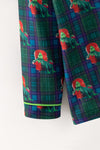 Plaid Christmas printed pajamas set. PJG60303 MON