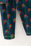 Plaid Christmas printed pajamas set. PJG60303 MON