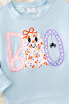 "BOO" Boo applique girls sweatshirt and floral flare bell bottoms. OFG51147 AMY