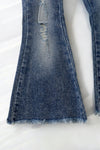 Bootcut Distressed denim jeans. PNG50026 JEAN