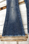 Bootcut Distressed denim jeans. PNG50026 JEAN