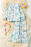 Easter bunny printed girls 2 piece set. OFG60116 SOL