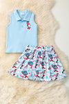 Dr. S tank top and multi-printed skort. OFG53496 SOL
