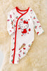 RPG40554 NAY: Coquette printed onesie w/cherries.