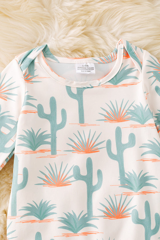 Catus printed western baby bodysuit w/snapps. (WESTERN)  RPG52262 AMY