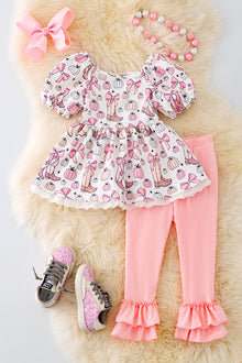  OFG41471 AMY: Fall cowgirl 2 piece set, extra coquette.