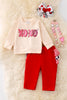 XO XO XO Valentines 2 piece set. OFG42691 AMY