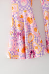 Boo" Pink Sweatshirt with checkered bell bottoms. OFG63143 MON