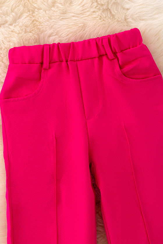 Fuschia fashion vest and pants set. OFG42726 JEANN