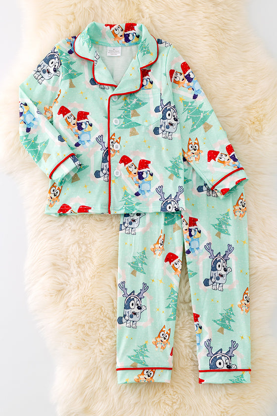 PJG40096 SOL: Character printed pajamas set.🎄