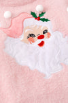 Pink  Pom pom & Santa applique pullover soft sweater. TPG60530 AMY