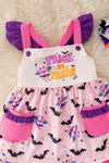 "Trick or treat" Pink tunic and pink bottoms. OFG51040 SOL