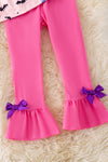 "Trick or treat" Pink tunic and pink bottoms. OFG51040 SOL