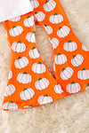 Pumpkin printed top and bell bottoms. OFG51245 SOL