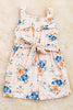 Peach square & floral printed romper. PNG25144002 AMY