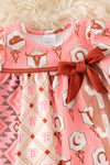 Multi-Printed western dress. DRG51919 AMY