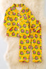 PJG40149 NAYDINE : Yellow character printed pajama set.