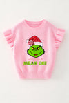 Lt Pink Christmas character applique. TPG60424