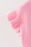 Lt Pink Christmas character applique. TPG60424
