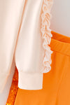 Ghost printed boots on sweatshirt and cotton leggings with sequins. OFG61073 MON