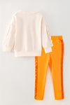 Ghost printed boots on sweatshirt and cotton leggings with sequins. OFG61073 MON