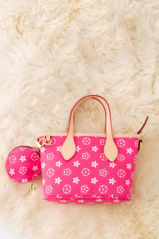 Fuchsia  Girls Inspired tote bags. BBG50173 S